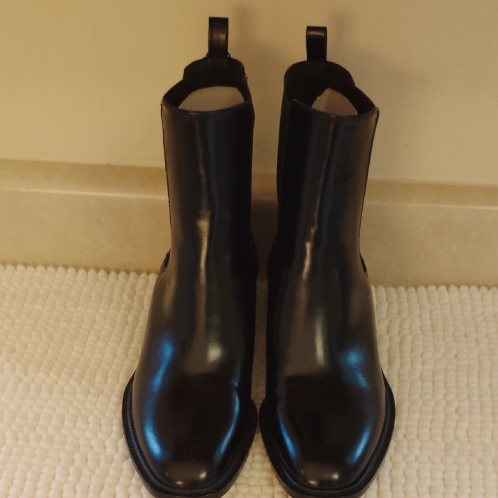 Zara Metal Trim Block Heel Women's Boots - Picture 2 of 10